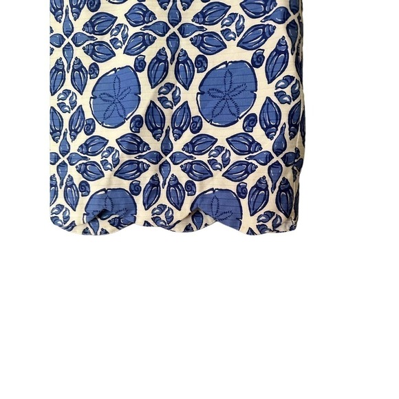 Vineyard Vines Scalloped Shell Margo Skirt women’s size 4 breaker blue - Picture 3 of 6